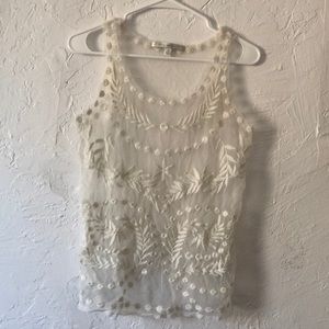 Lauren Conrad sheer top size small